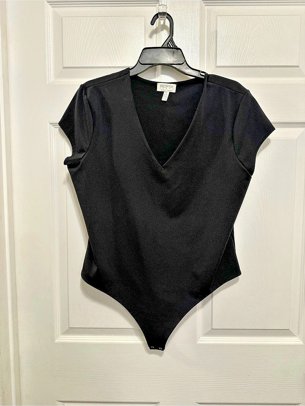 Sofia Jeans by Sofia Vergara Black Bodysuit Size XL Like New